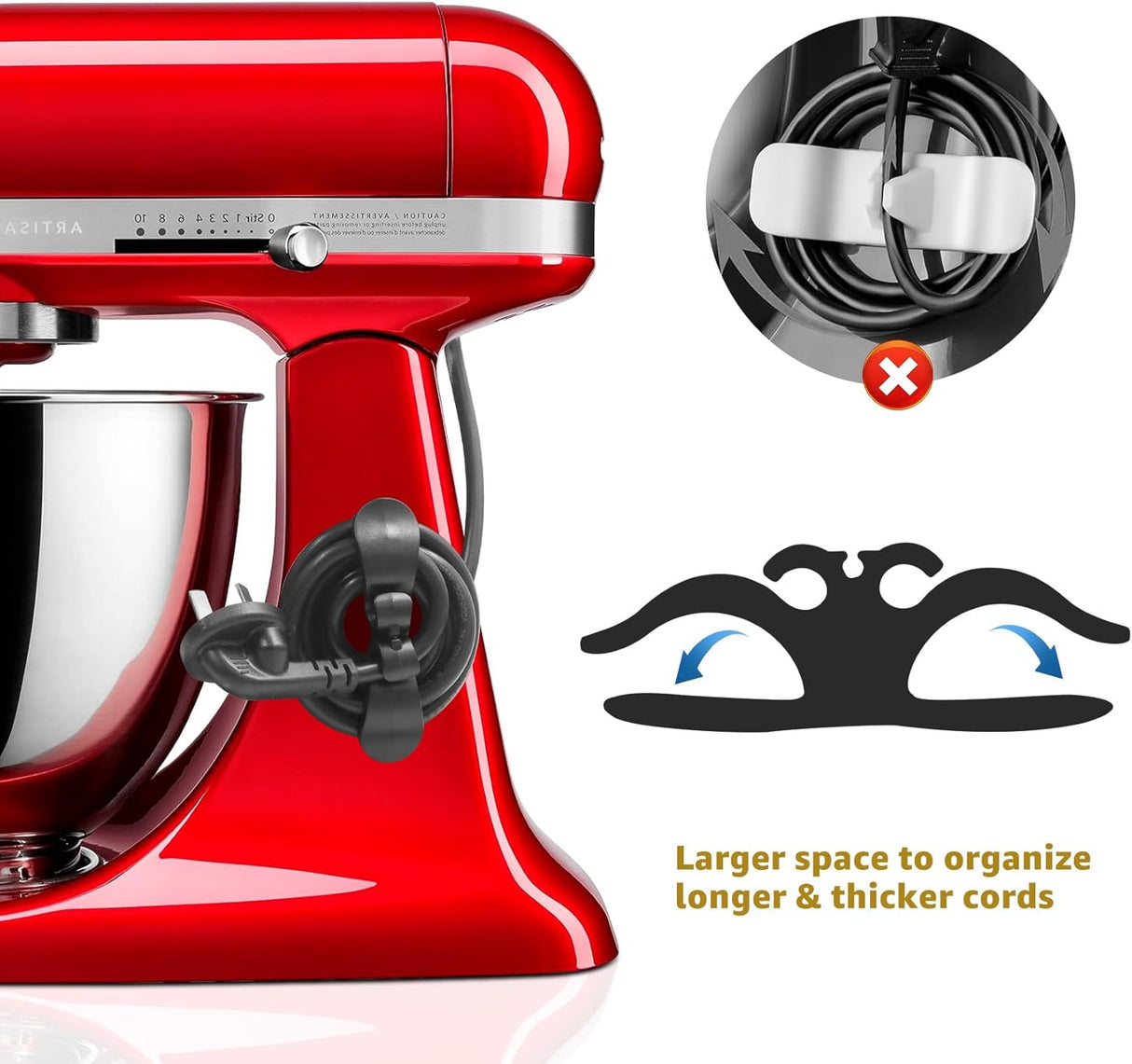 Deslizante para batidora KitchenAid 4.5-5 Qt con organizador