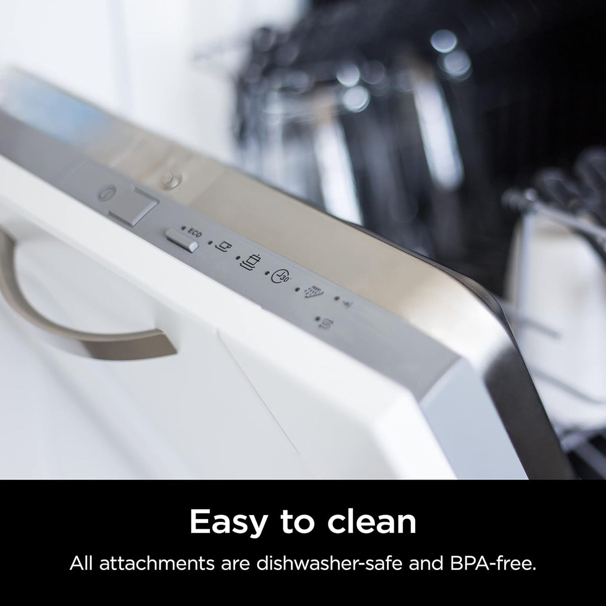 Batidora de Mano Ninja, Licuadora de Inmersión, Sistema de Batidora de Potencia Foodi, 750 Watts, Combo Batidora y Mezcladora con Varillas, Batidores y Vaso de 3 Tazas, 120V, Negro CI101