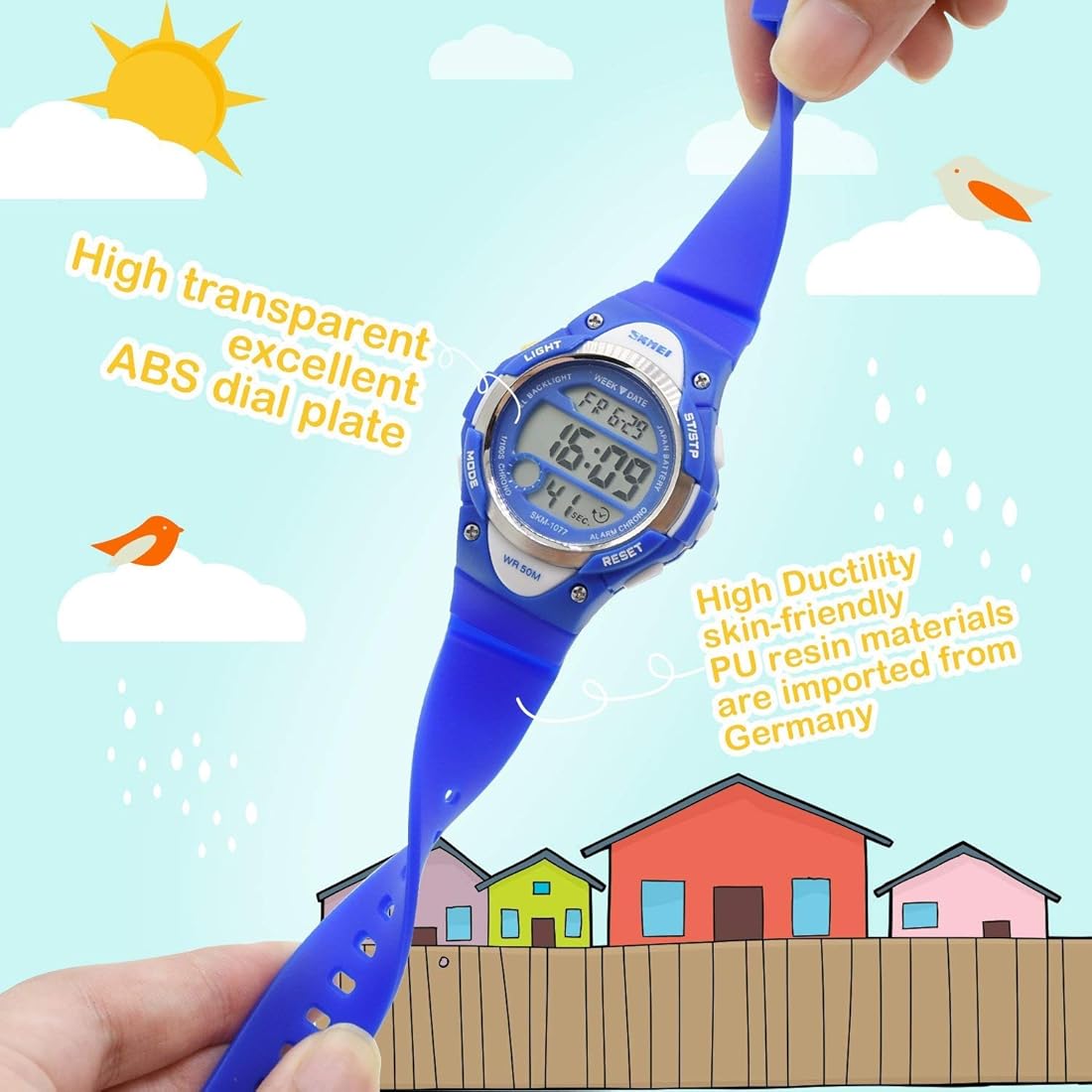 Reloj digital deportivo para niños