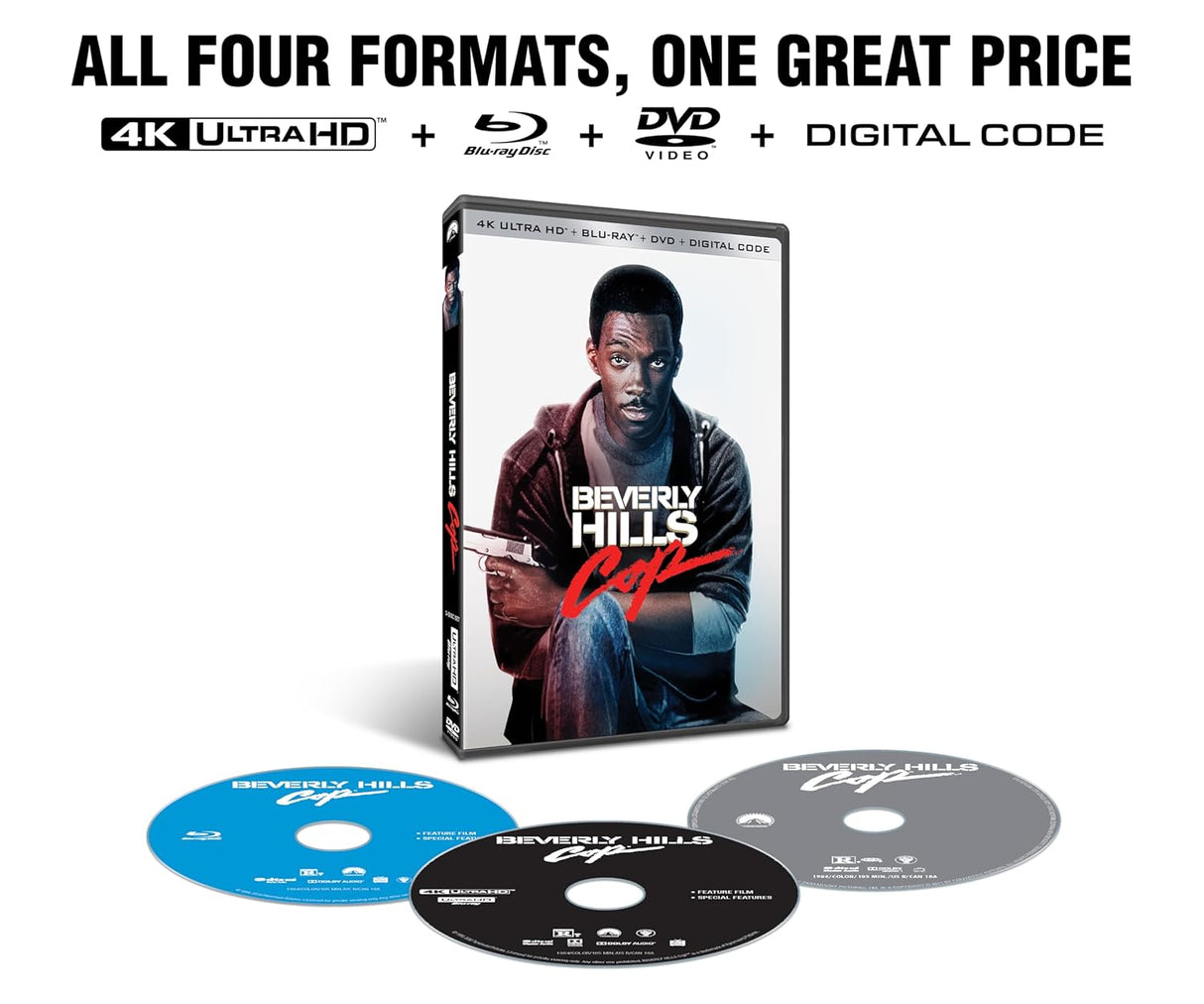 Policía de Beverly Hills 4K UHD + Blu-ray + DVD + Digital