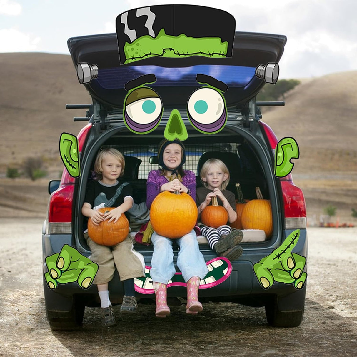 Kit de Decoraciones de Halloween para Autos, Monstruo con Ojos Grandes