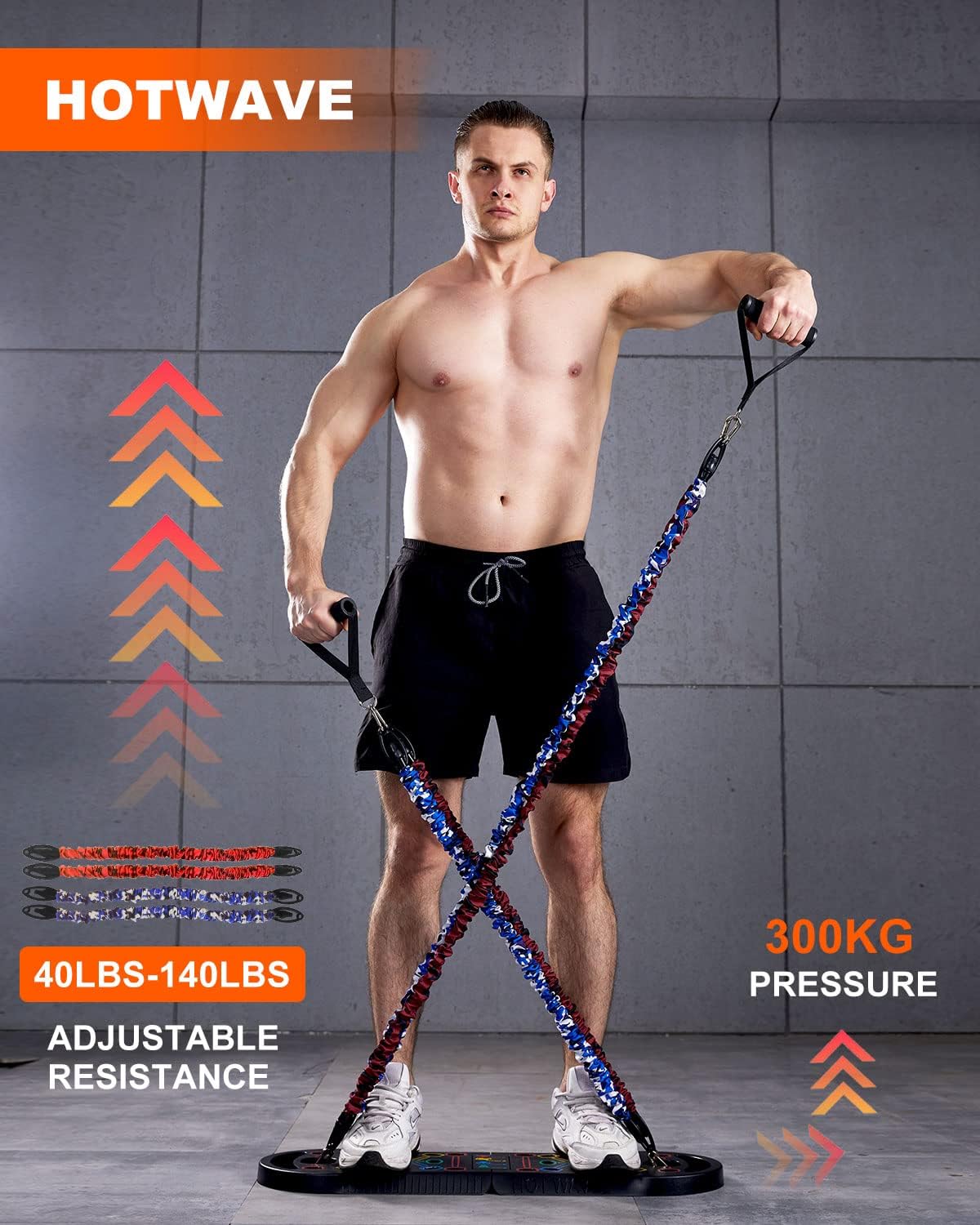 Equipo de ejercicio HOTWAVE 20 en 1 con accesorios de gimnasio