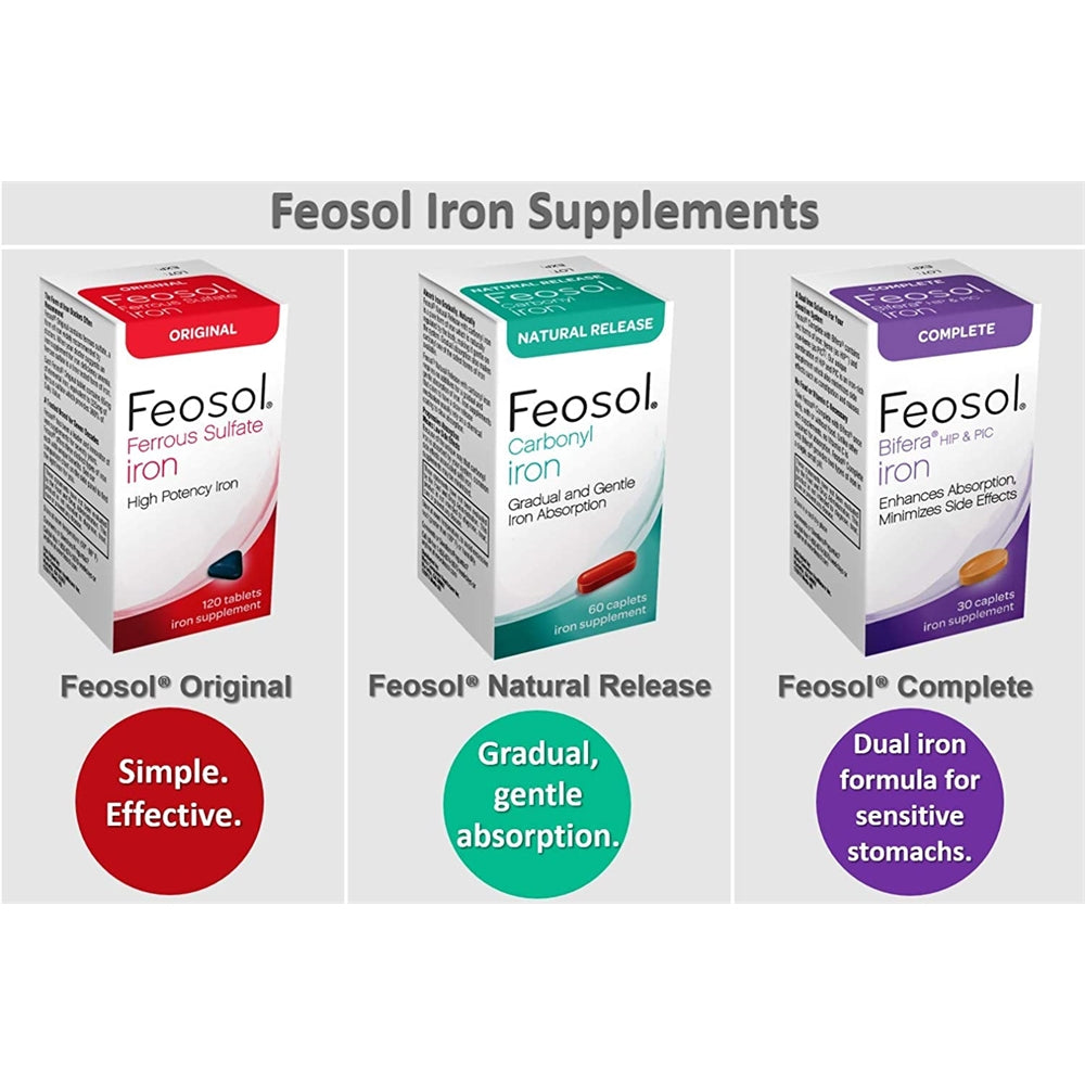 Suplementos Alimenticios Completo con cápsulas de hierro