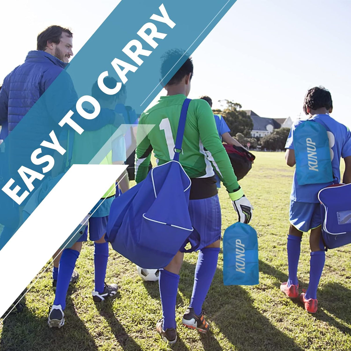 Kunup Portería de fútbol para niños para patio trasero