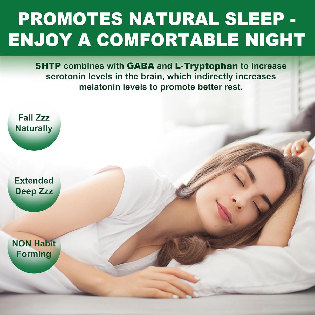 Suplemento Gomita 5-HTP GABA calmantes complejo extra fuerte