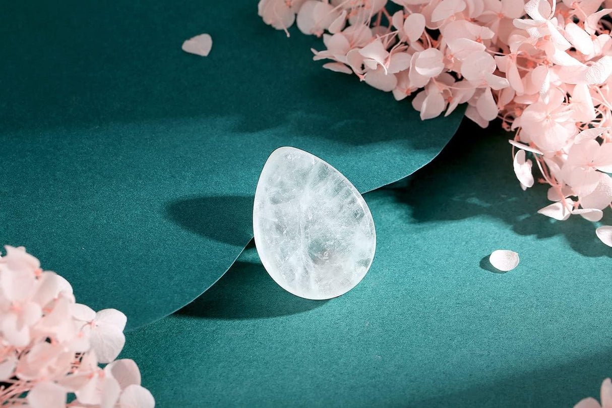 DUQGUHO Piedra de preocupación de 1.7 pulgadas, cristales