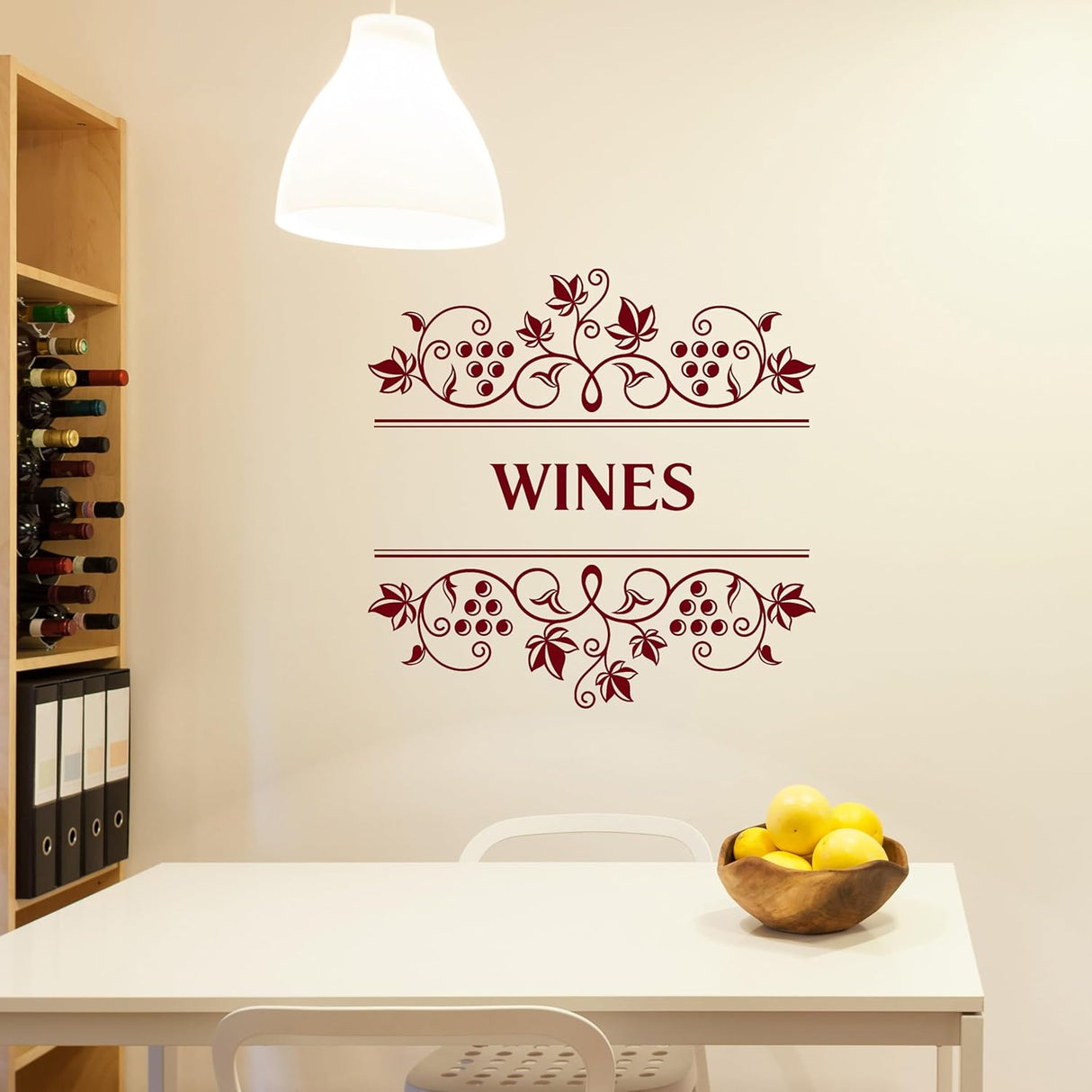 Vinilo Decorativo para Bar de Vino, Grape, Modelo ig6346