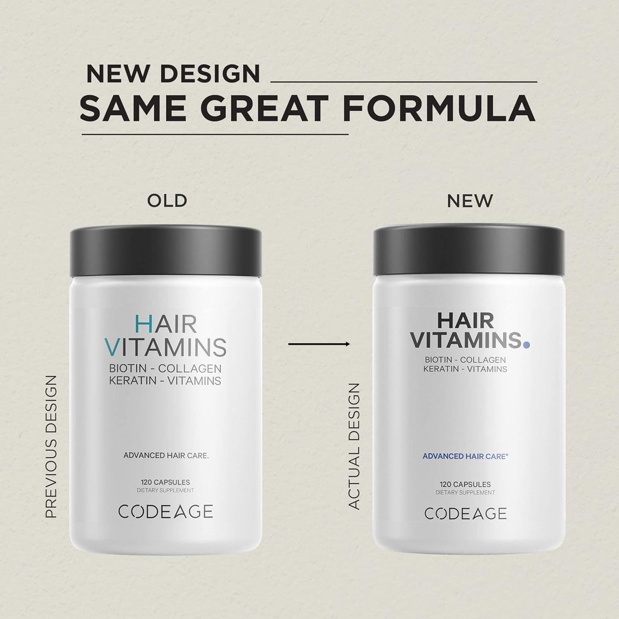 Suplementos Vitaminas para el cabello 10000 mcg de biotina