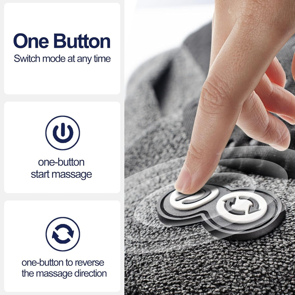 Masajeador VIKTOR JURGEN con Calor, Shiatsu, Portátil