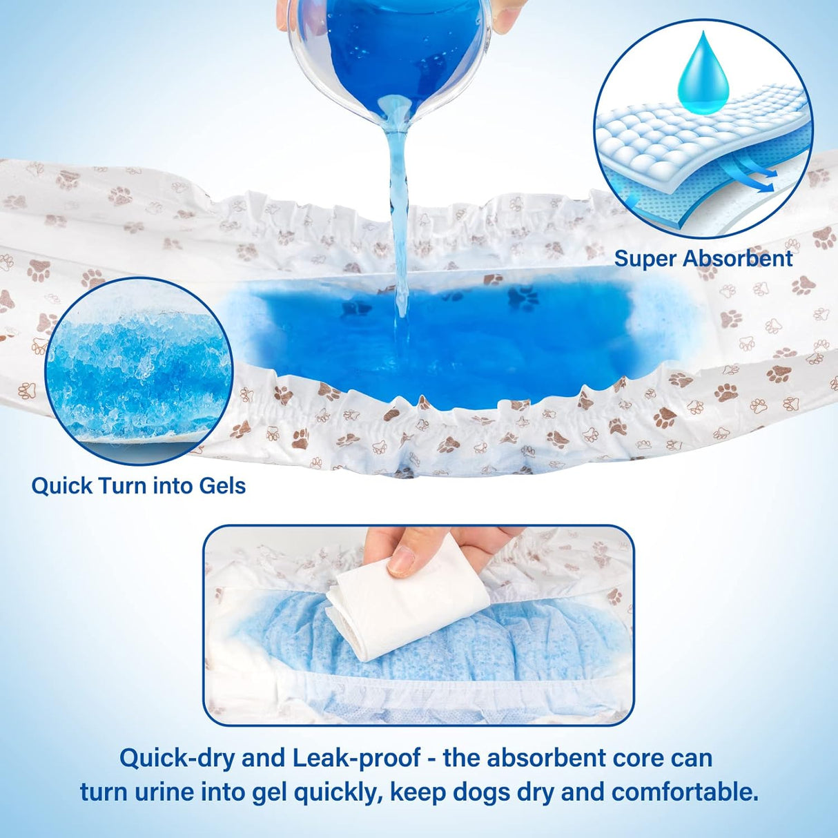 Pet Soft Pañales desechables perros machos 20 unidades, XS