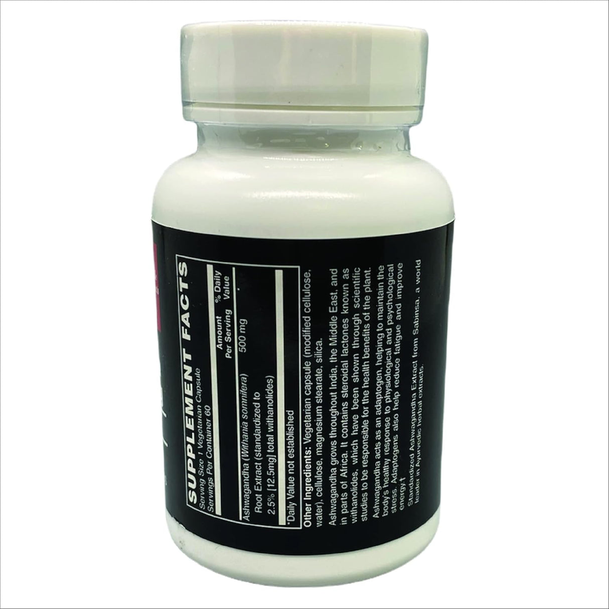 Extracto de Ashwagandha 500mg, cápsulas veganas, 60 cápsulas