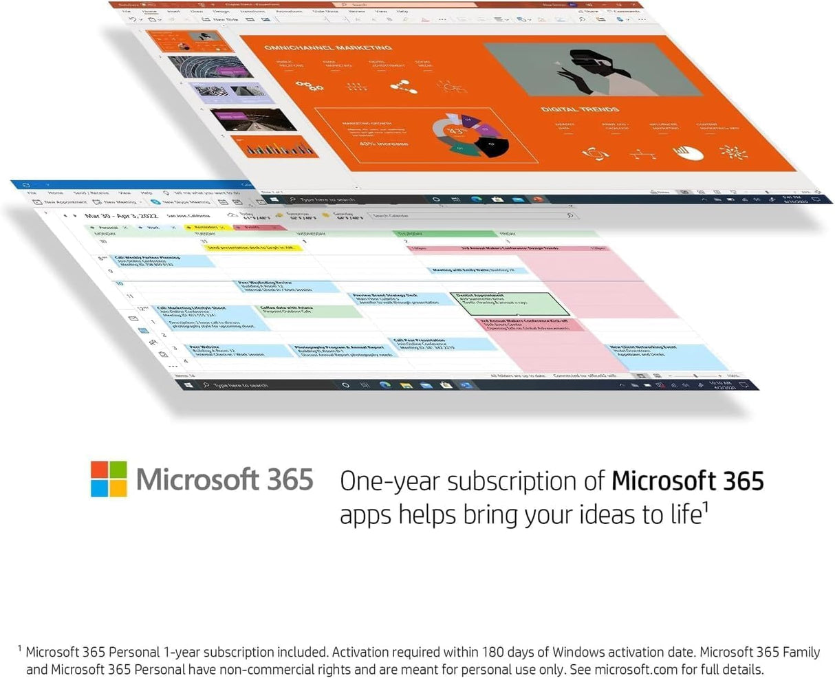 Laptop HP Stream 14, Intel Celeron N4120, 16GB RAM, 128GB eMMC