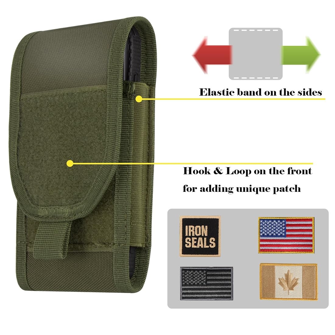 Funda para teléfono con clip para cintura de 5.7