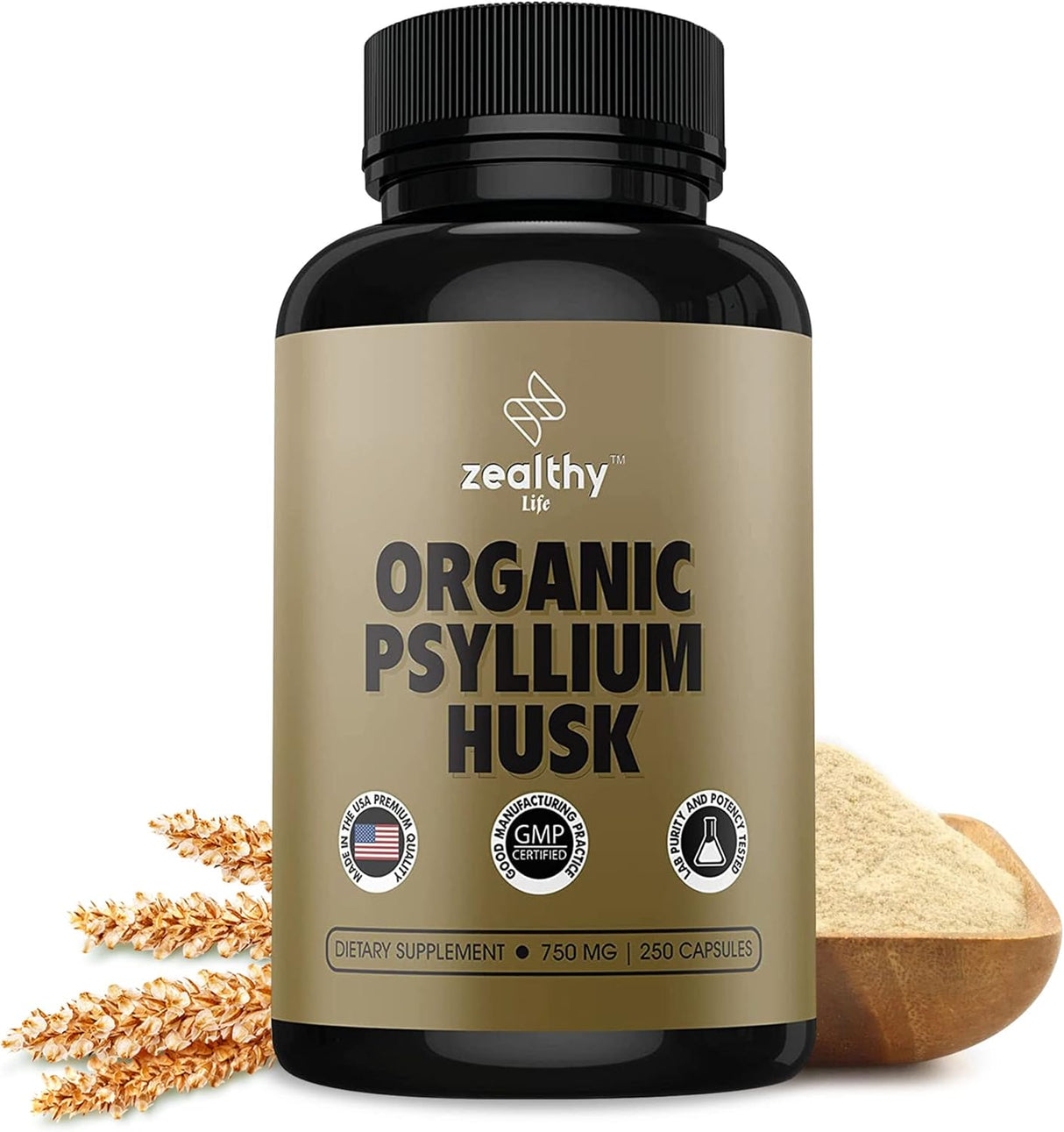 Cápsulas de Psyllium Husk, Suplemento Natural, Salud Digestiva