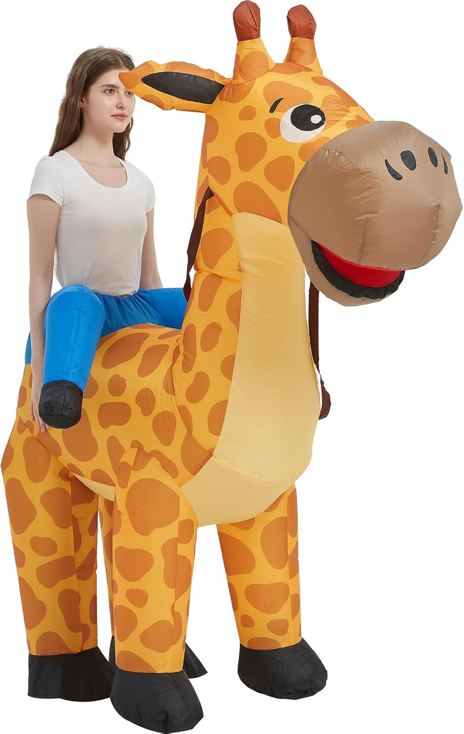 Disfraz Inflable Casa, Adulto, Giraffe, Halloween, Unisex