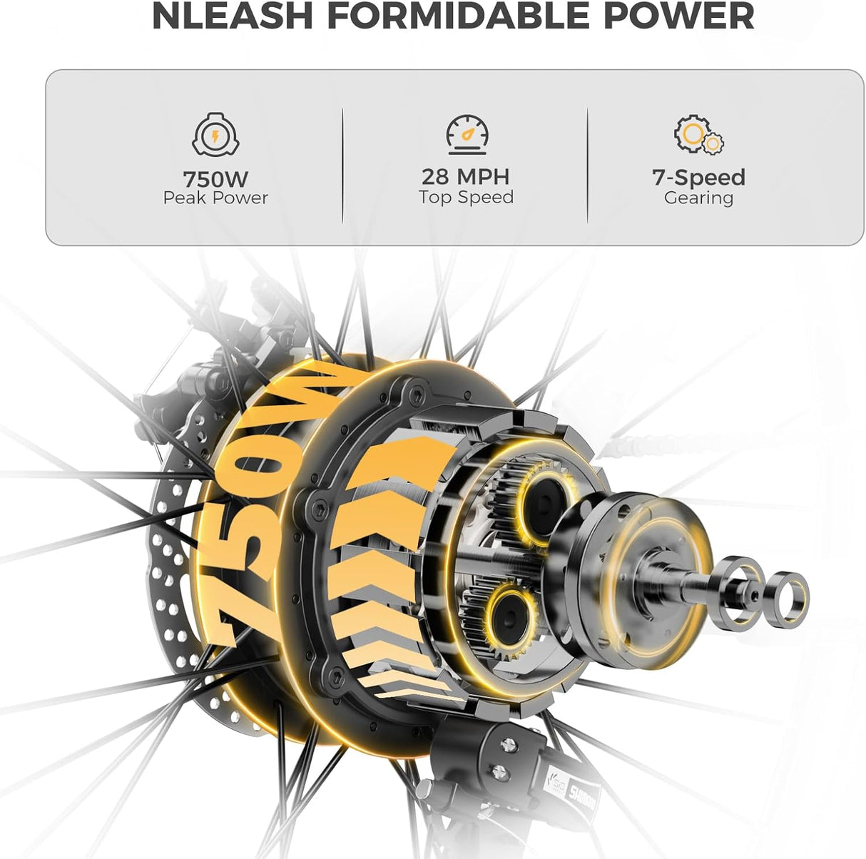 Bicicleta Eléctrica Heybike Race Max 750W, 28 mph, 600WH