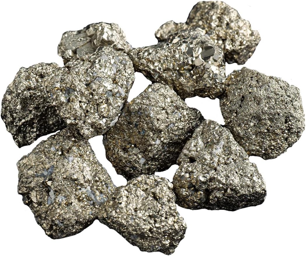 Cristales Crudos de Calcopirita para Decoración y Sanación