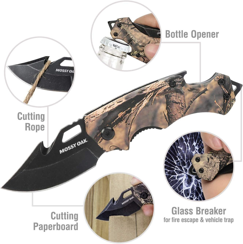 Cuchillo de Bolsillo Plegable con Abridor y Rompevidrios