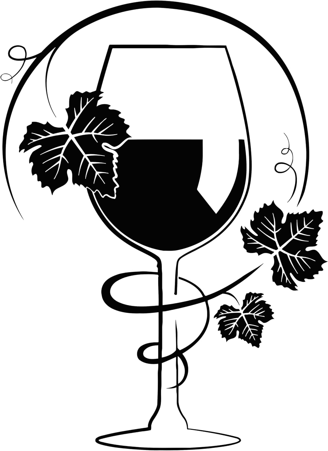 Vinilo Decorativo Cocina Copas de Vino Stickers Mural g4893