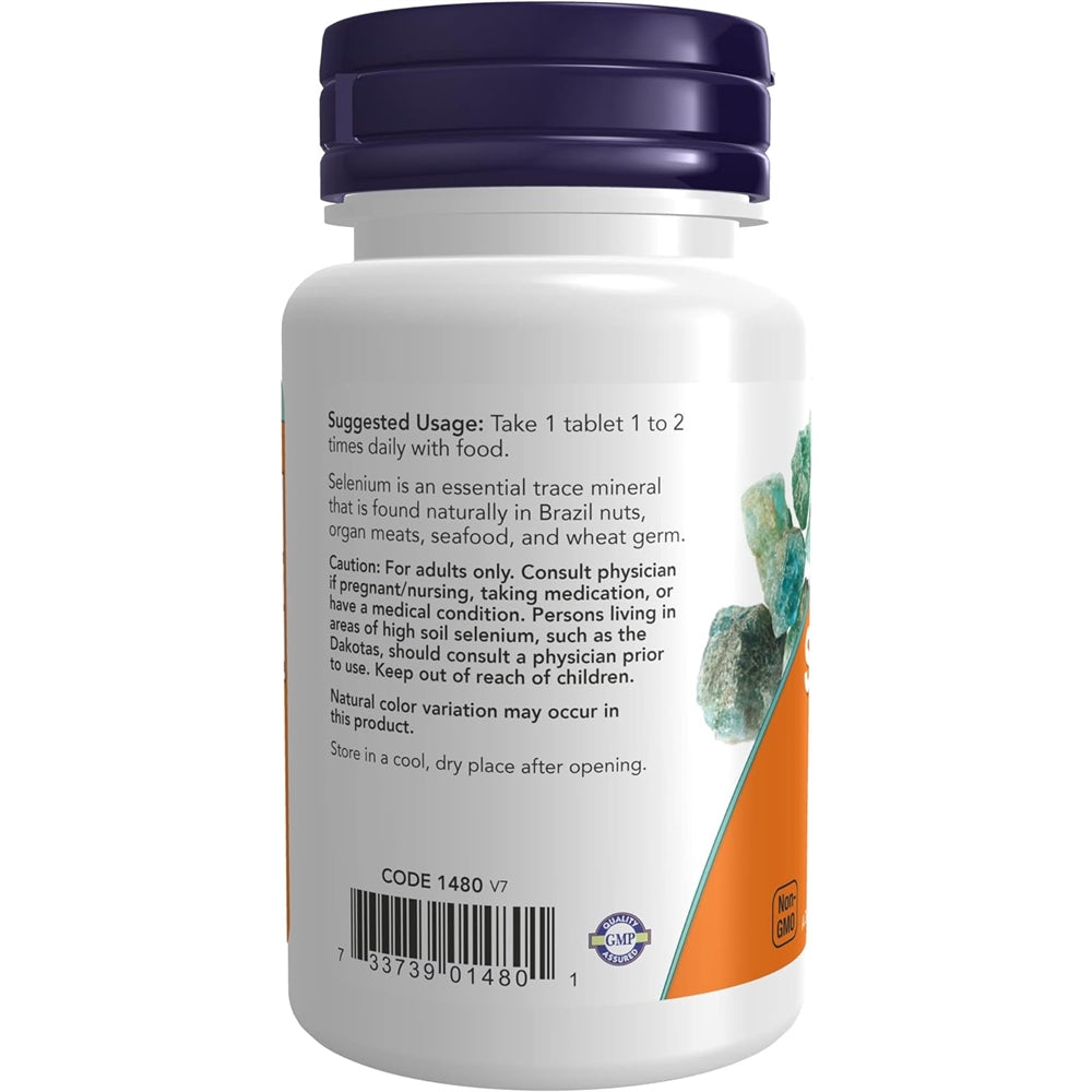 Suplemento selenio (L-Selenometionina) 100 mcg mineral 100 u