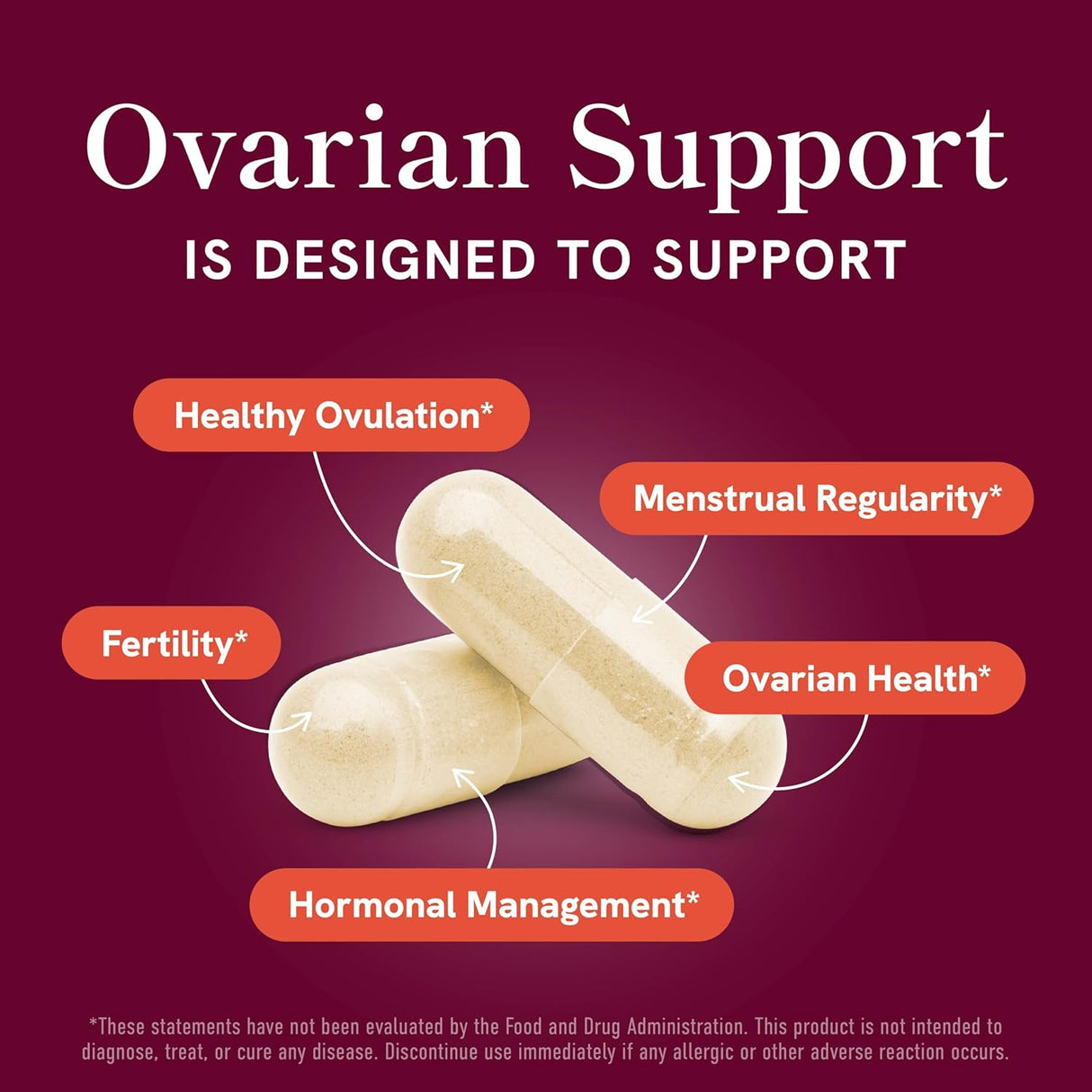 Suplemento de Apoyo Ovárico para Balance Hormonal, 30 días