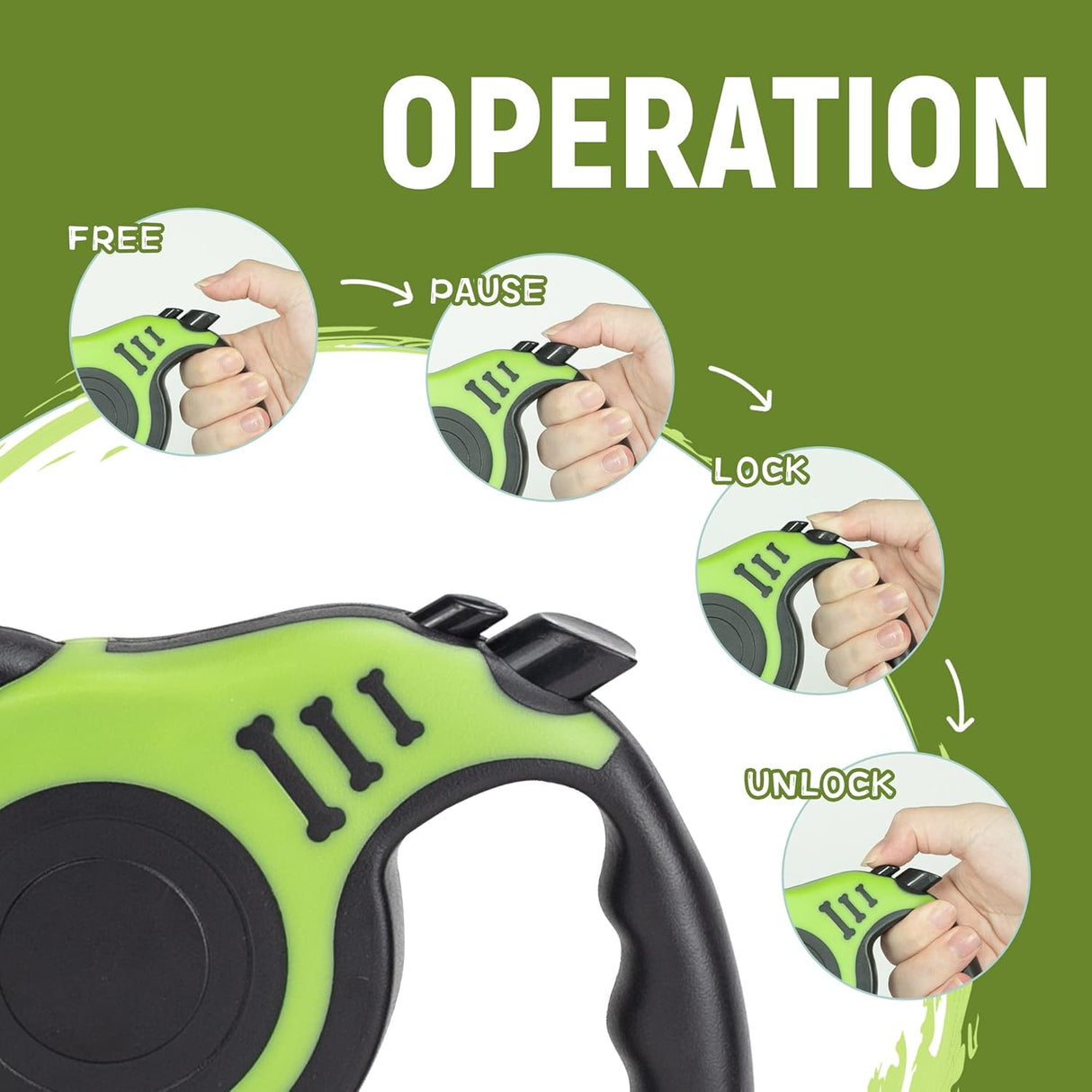 Correa Retráctil para Perros Automática y Telescópica