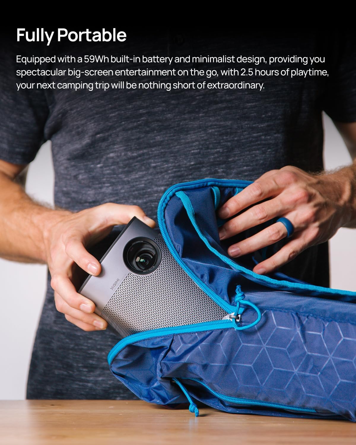 Proyector Portátil XGIMI Halo+ GTV 2024, 700 Lúmenes, Wi-Fi