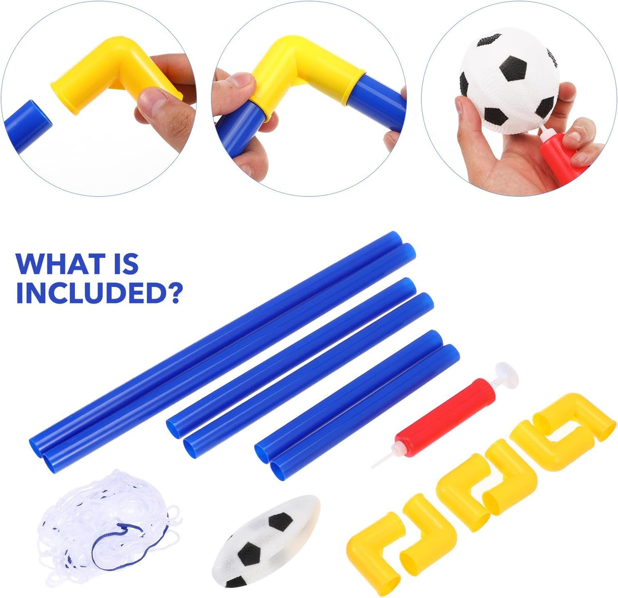 Toyvian Red de fútbol para niños porterías de fútbol