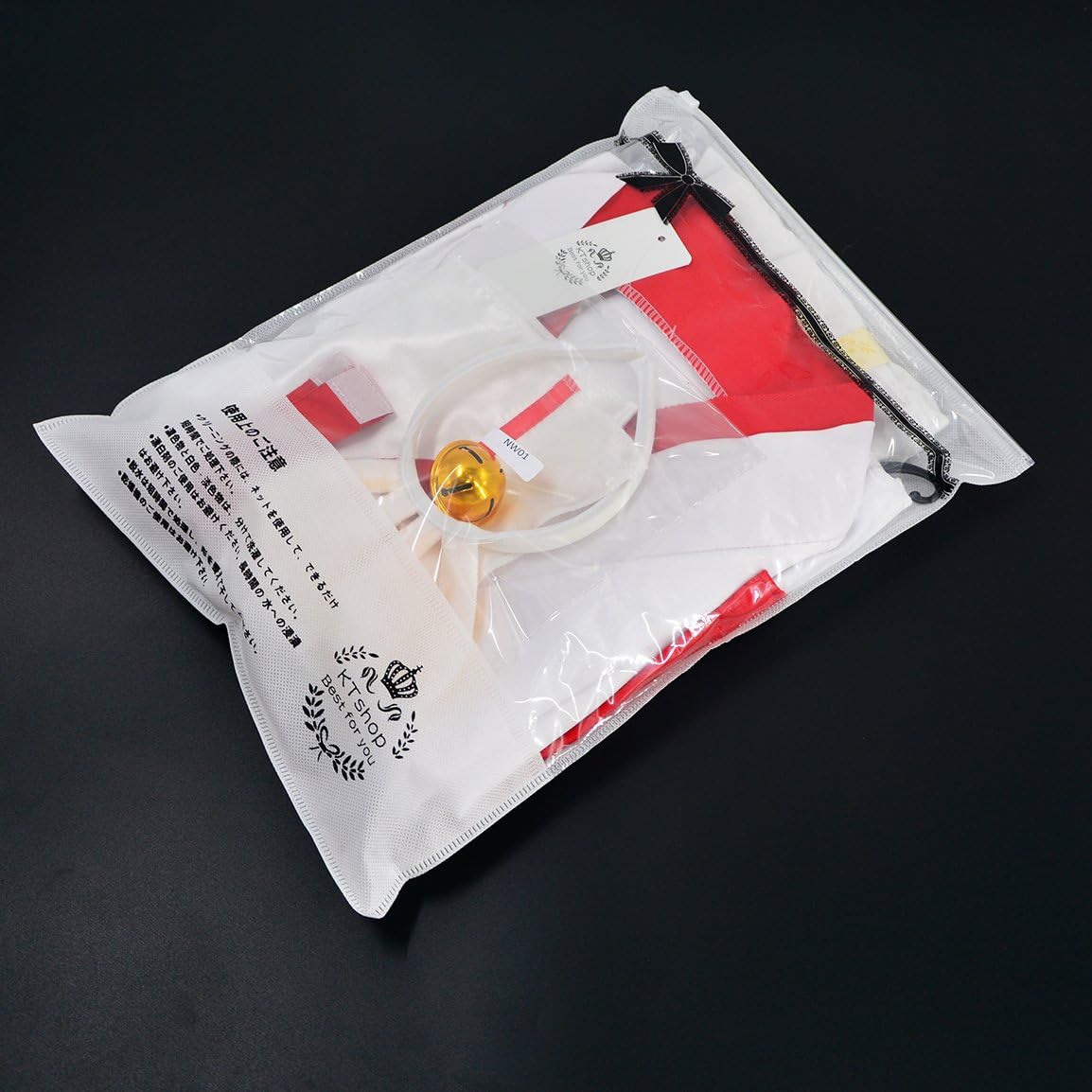 Disfraces japonés de anime rojo y blanco talla XL