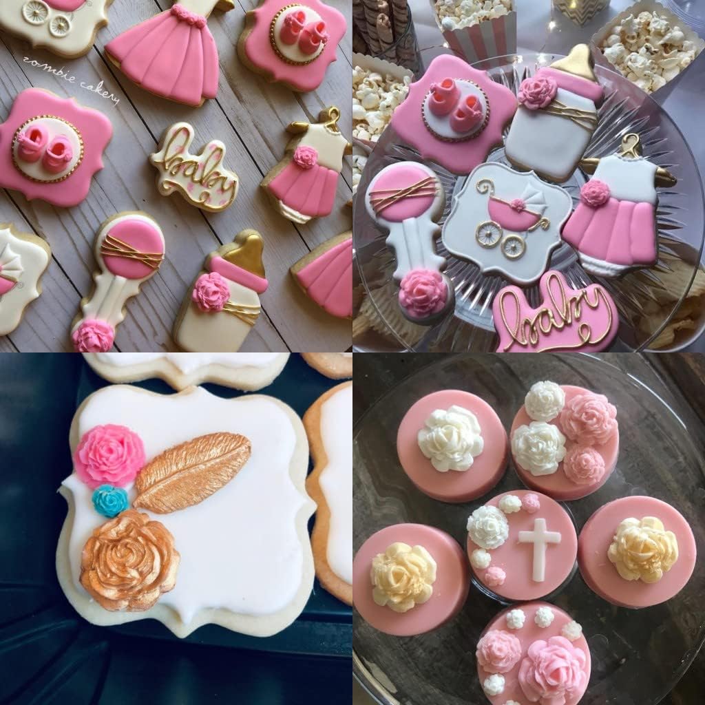 Molde de silicona para pastel de fondant de flores hojas