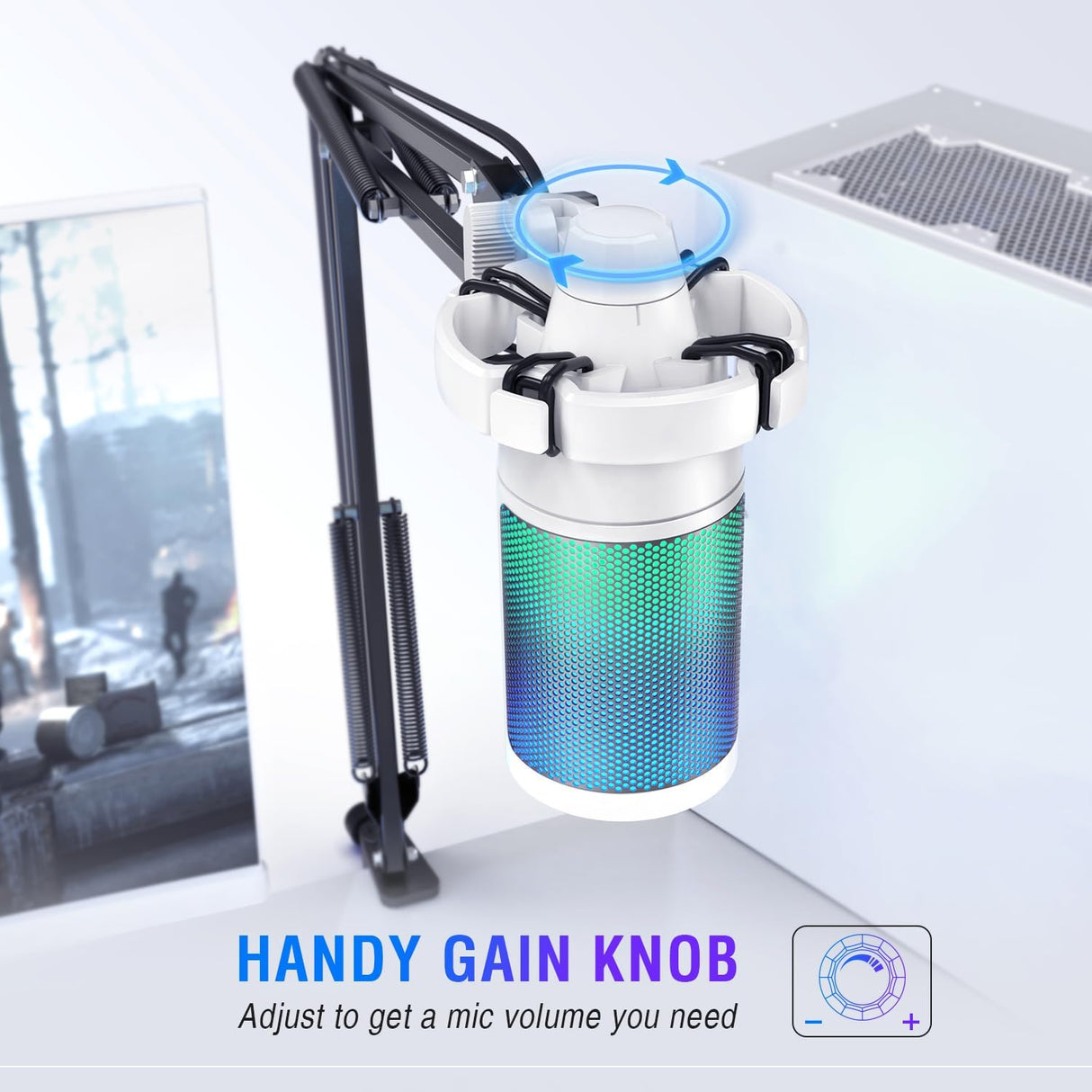 Micrófono USB para Streaming FIFINE, Condensador, A6T
