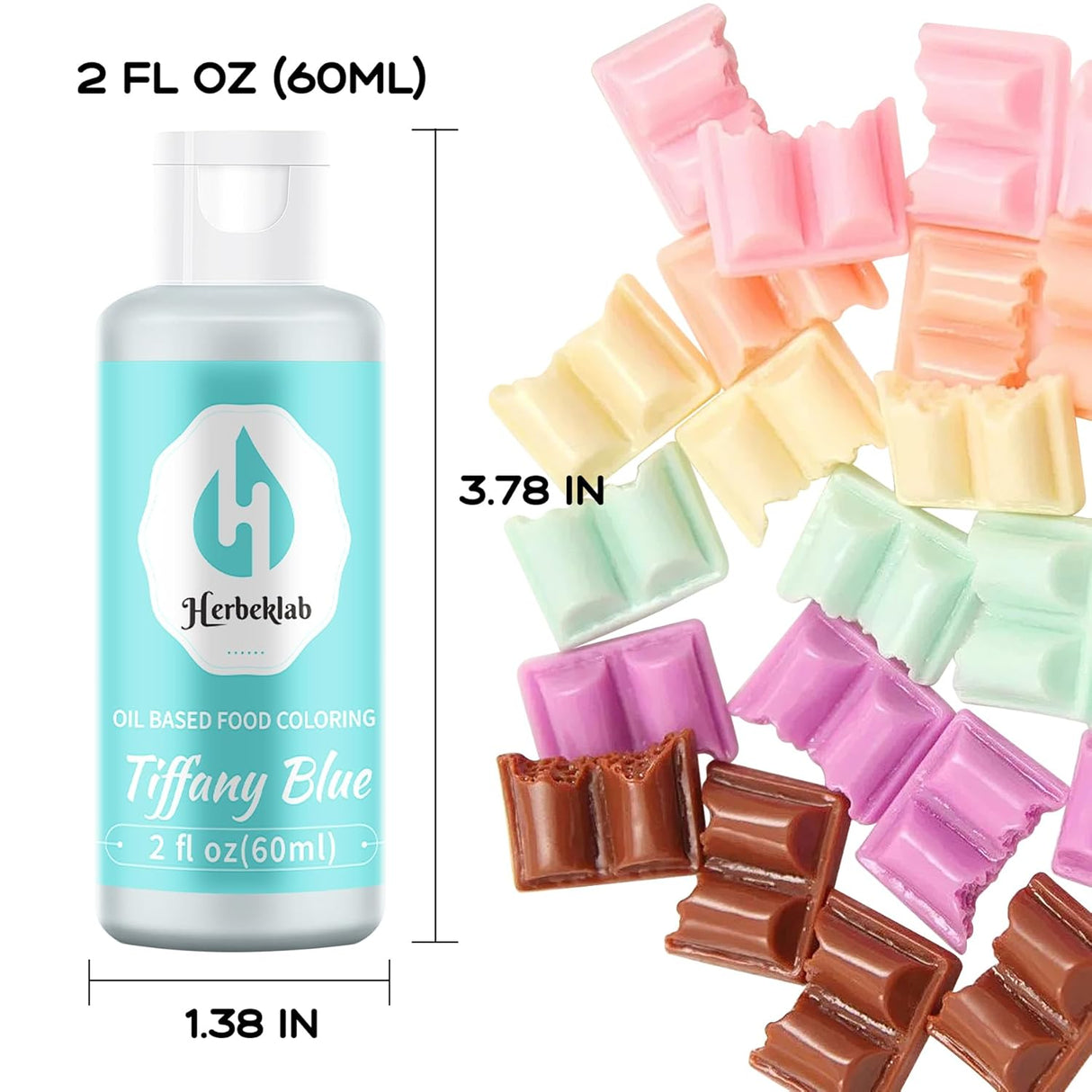 Colorante Alimentario Aceite Tiffany Blue 2 Fl Oz Profesional