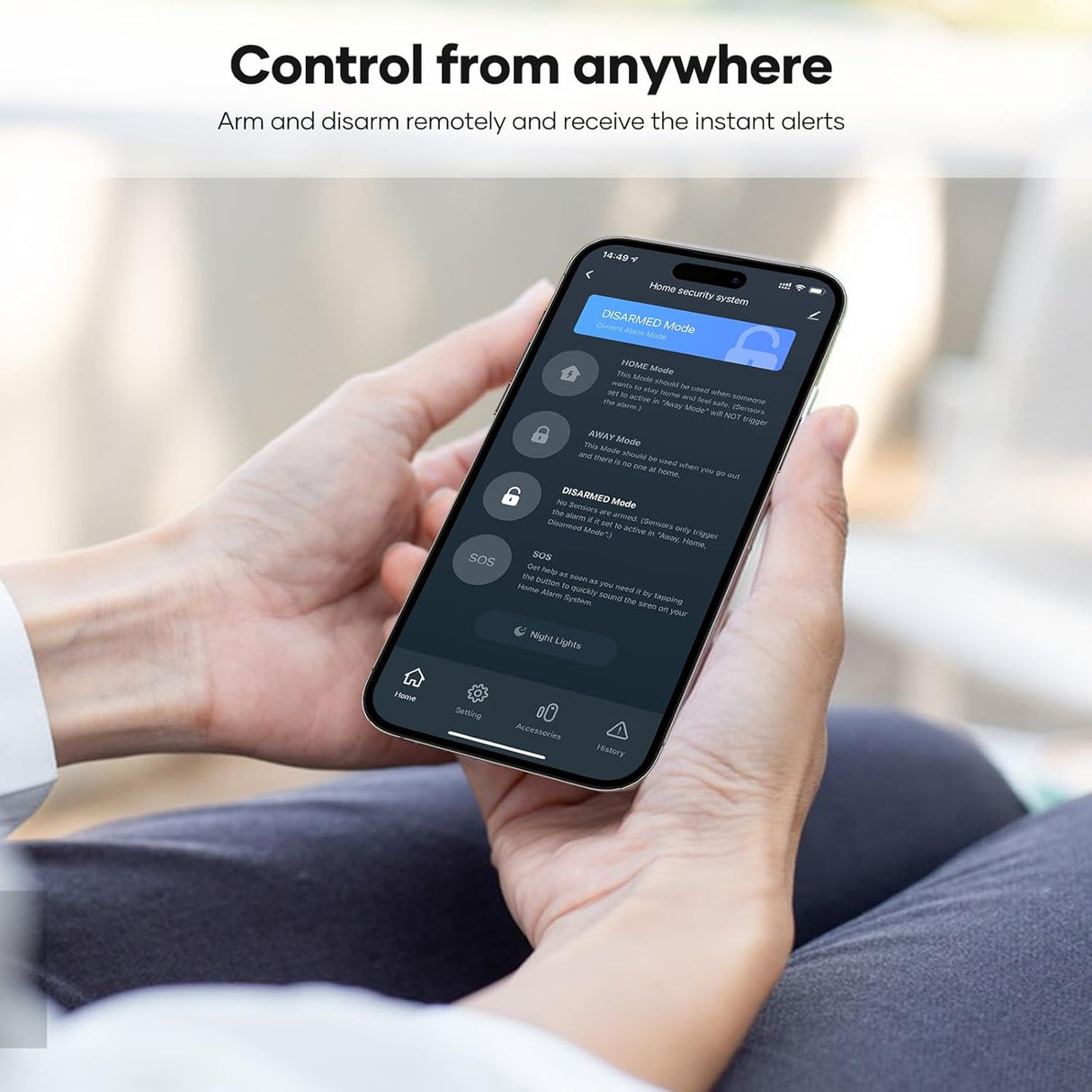 Sistema de Alarma para Hogar, Alerta Inteligente, Sin Cuota