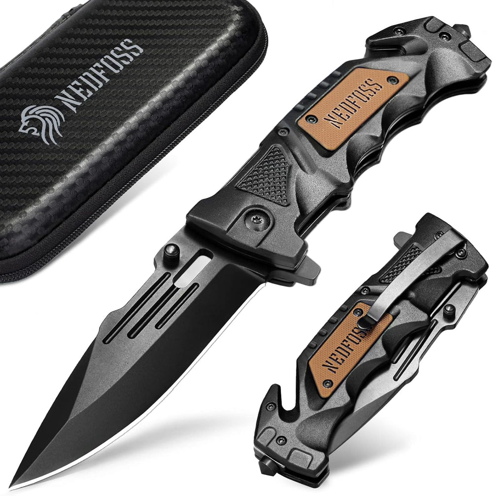 Cuchillo plegable de bolsillo DA75 de camping 3 en 1