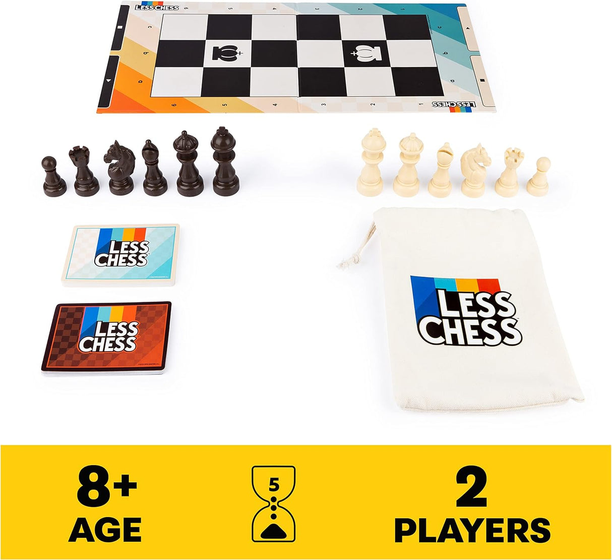 Less Chess - Spin Master - Juego de mesa 2 jugadores, 8+ años