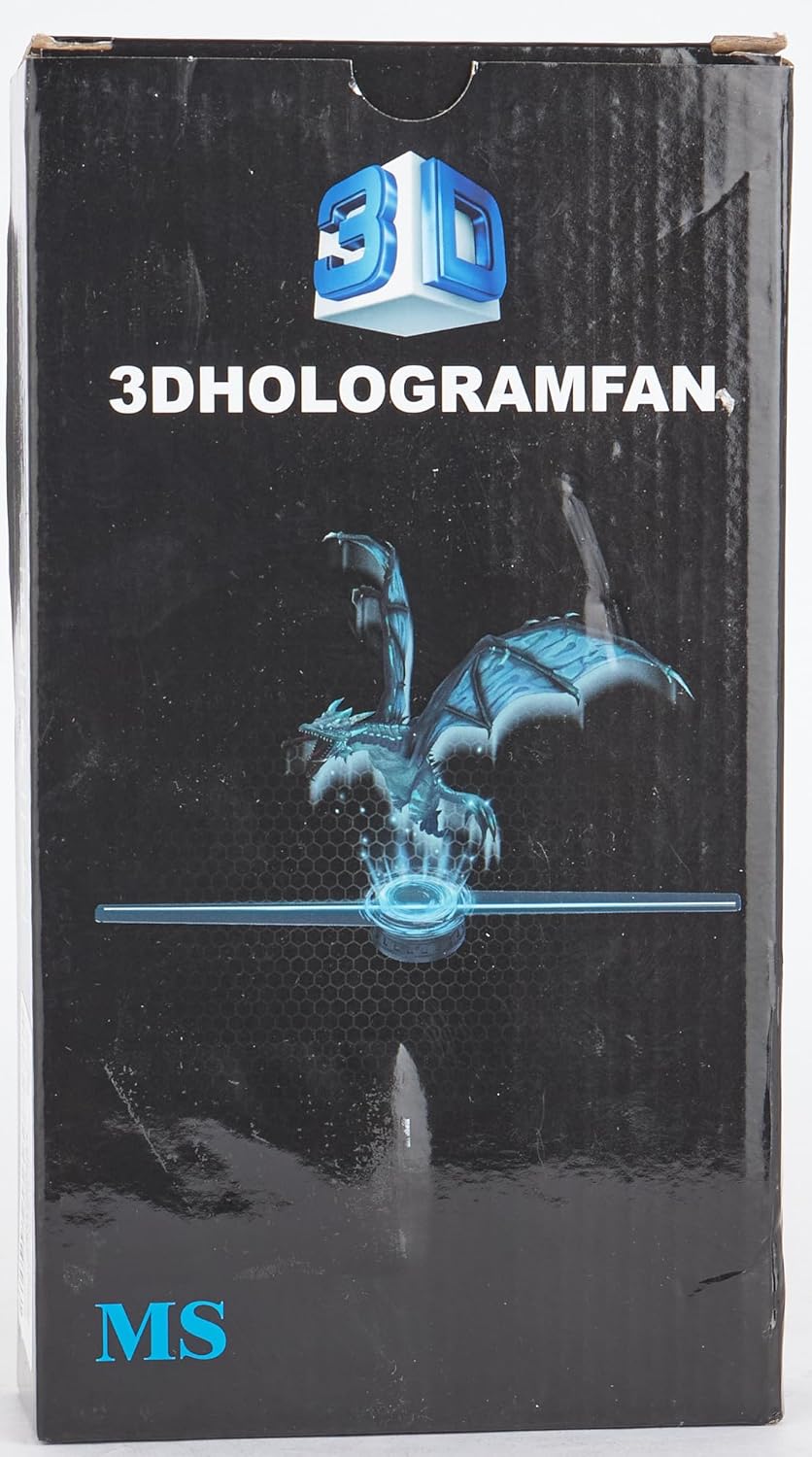 Ventilador Holográfico 3D Missyou, 16.5 Proyector 700 Videos