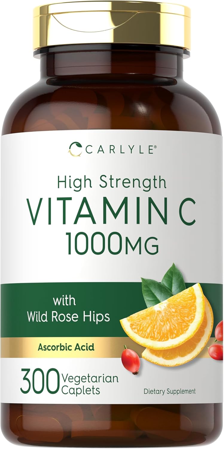 Carlyle Vitamina C 1000mg Caplets Non-GMO Gluten Free
