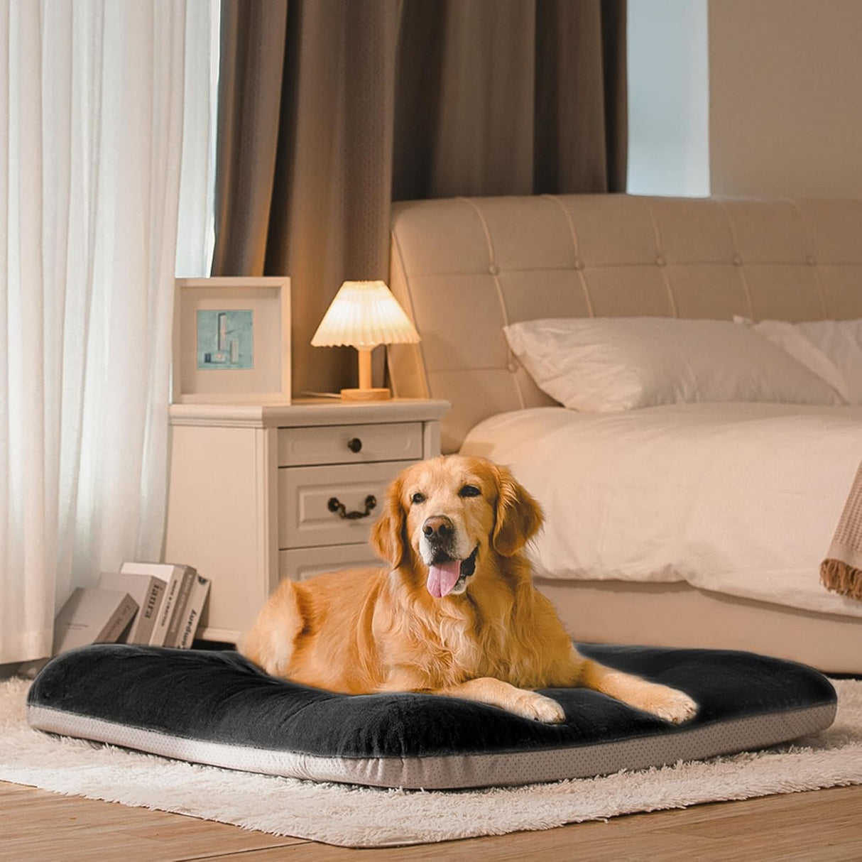 Cama ortopédica para perros XL Magic Dog, 47 pulgadas, suave