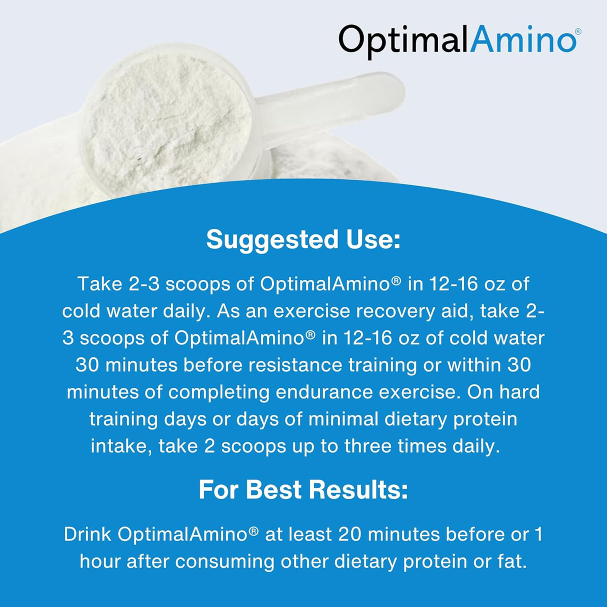 Polvo de Aminoácidos OptimalAmino | EAA 99% Utilizados