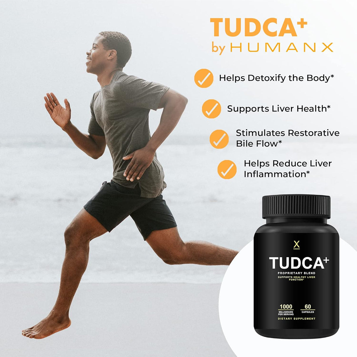 Suplementos TUDCA+ 1000 mg (ácido taursodesoxicólico)