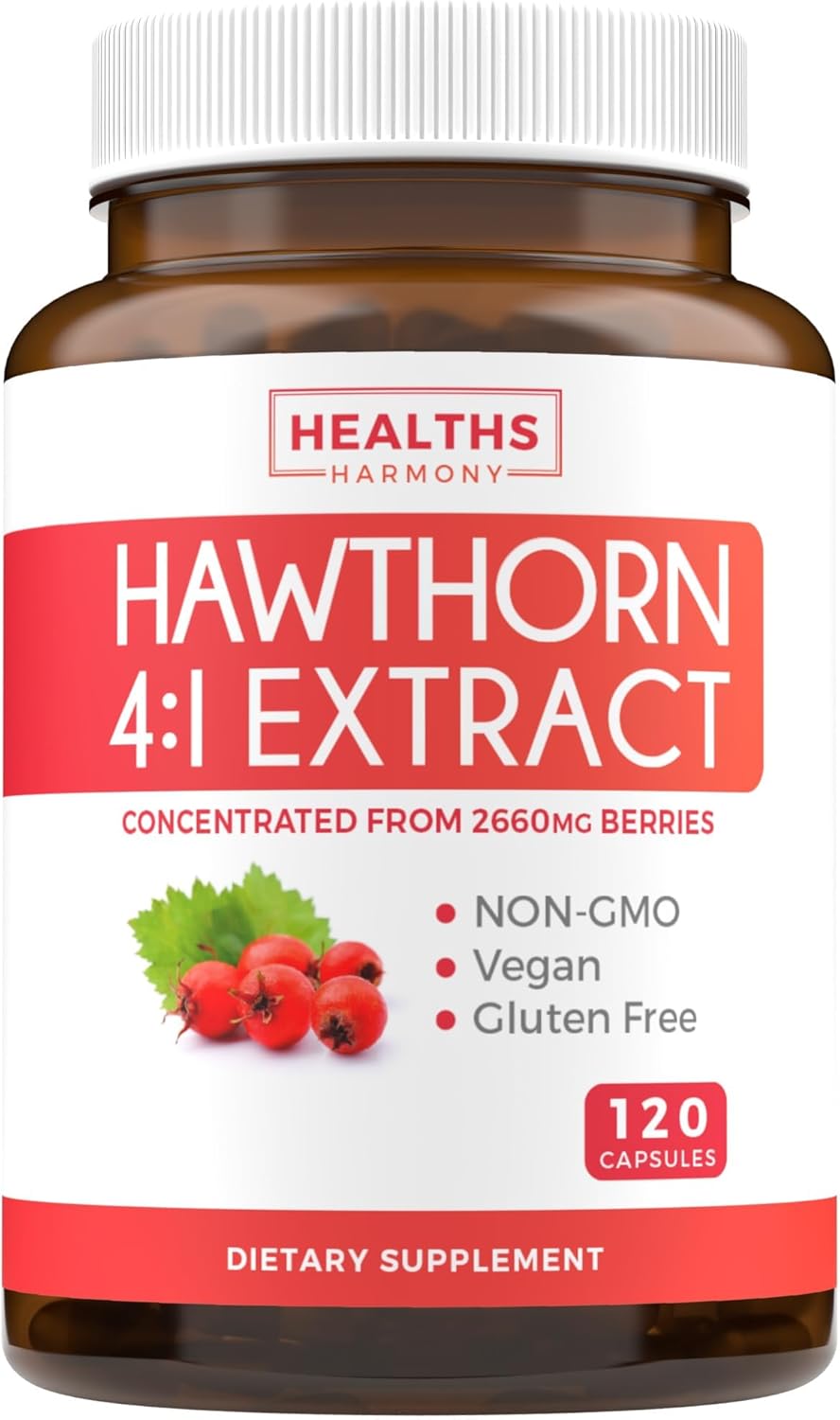 Suplemento Hawthorn Berry de digestión y salud cardíaca