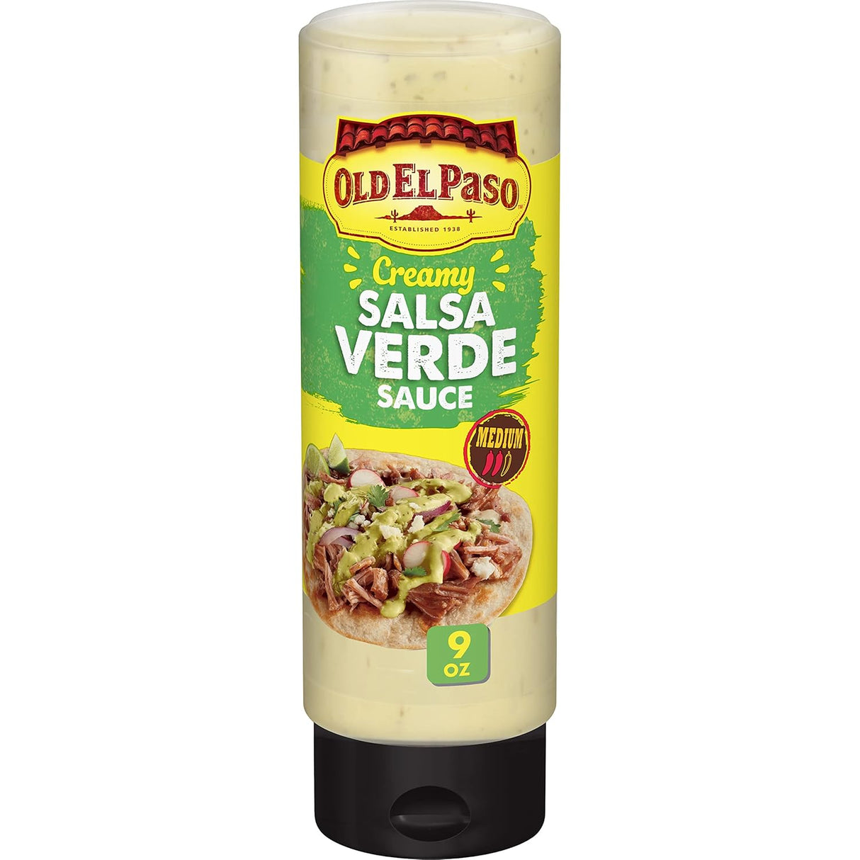 Salsa Verde Cremosa Old El Paso - Salsa para Tacos 9 oz.