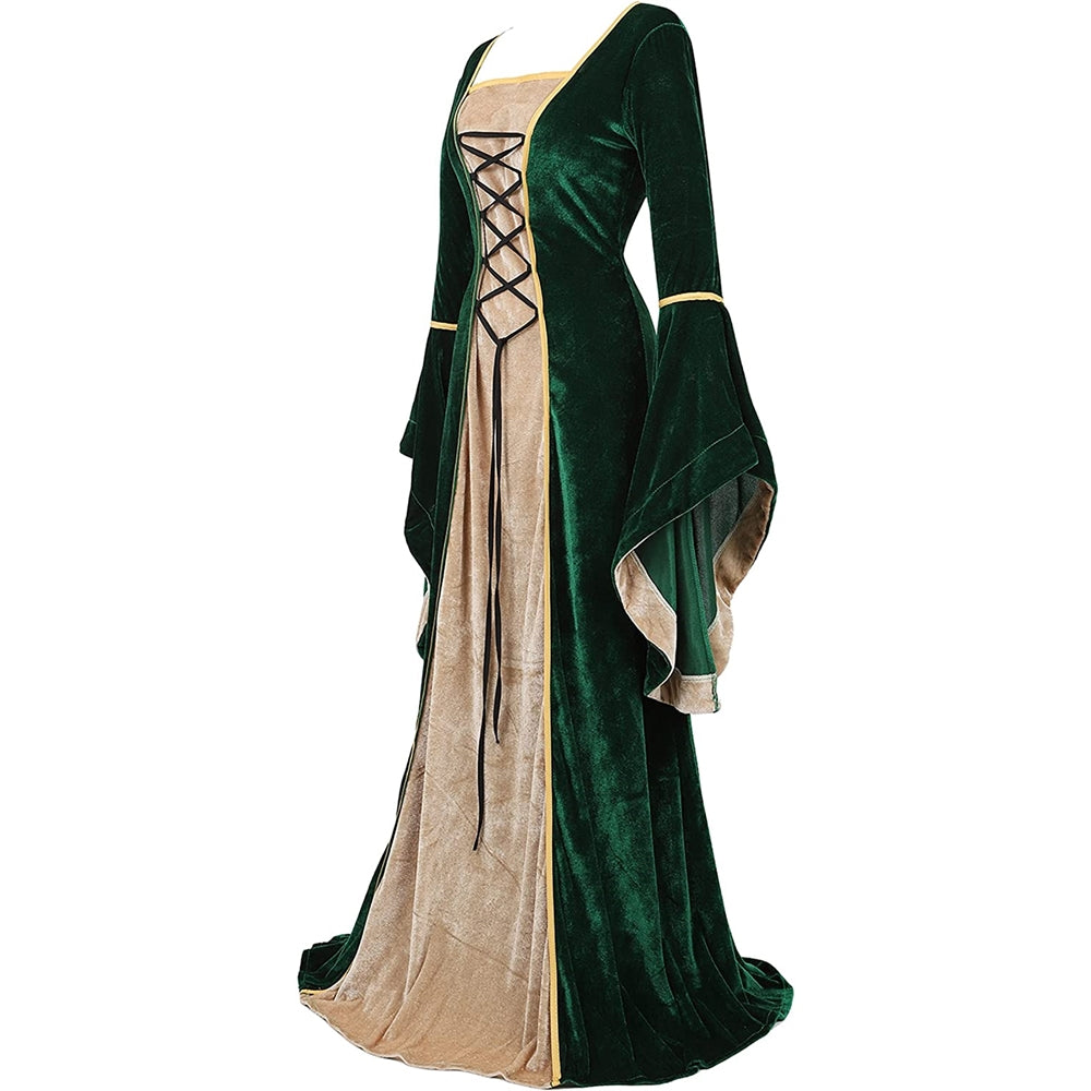 Disfraces de terciopelo medieval verde talla M