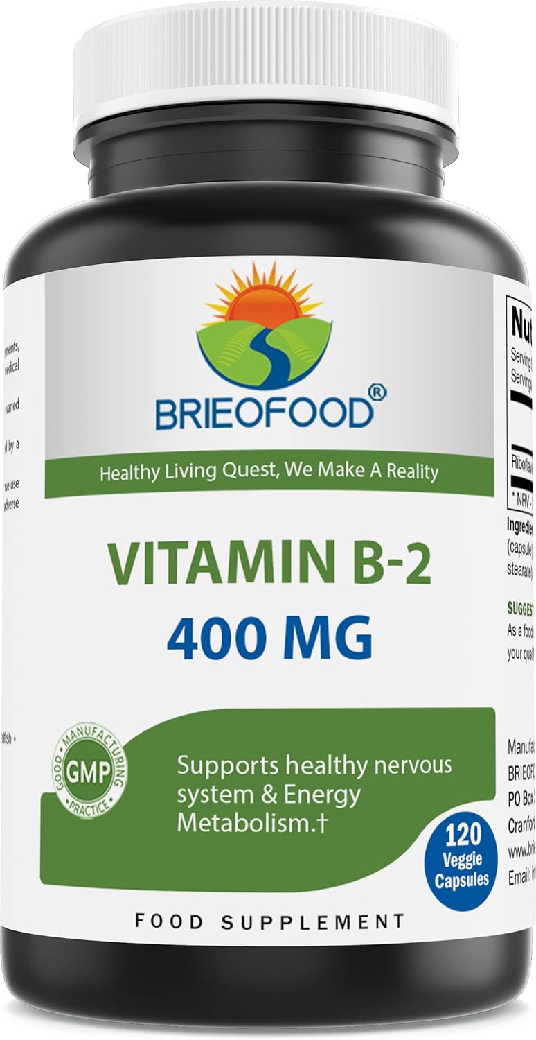 Suplementos Alimenticios Vitamina B2 vegetariana sin gluten