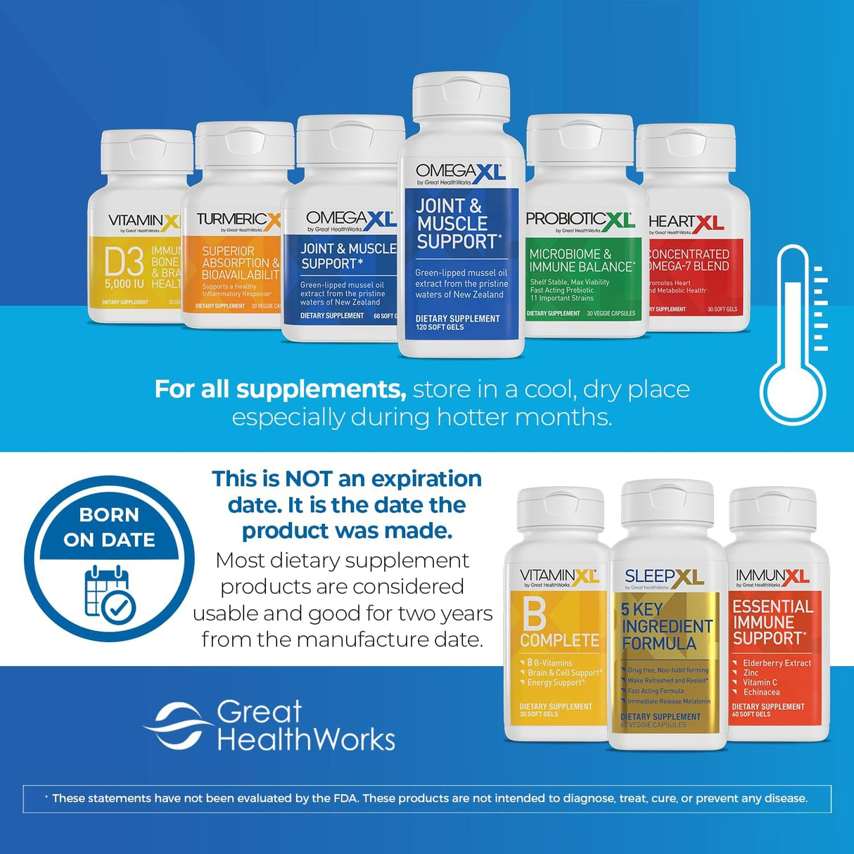 Suplemento OmegaXL Vitamina D3 5000 IU - 30 Softgels