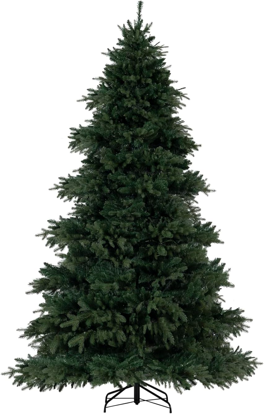 Árbol de Navidad artificial 7.5ft con luces y soporte metálico