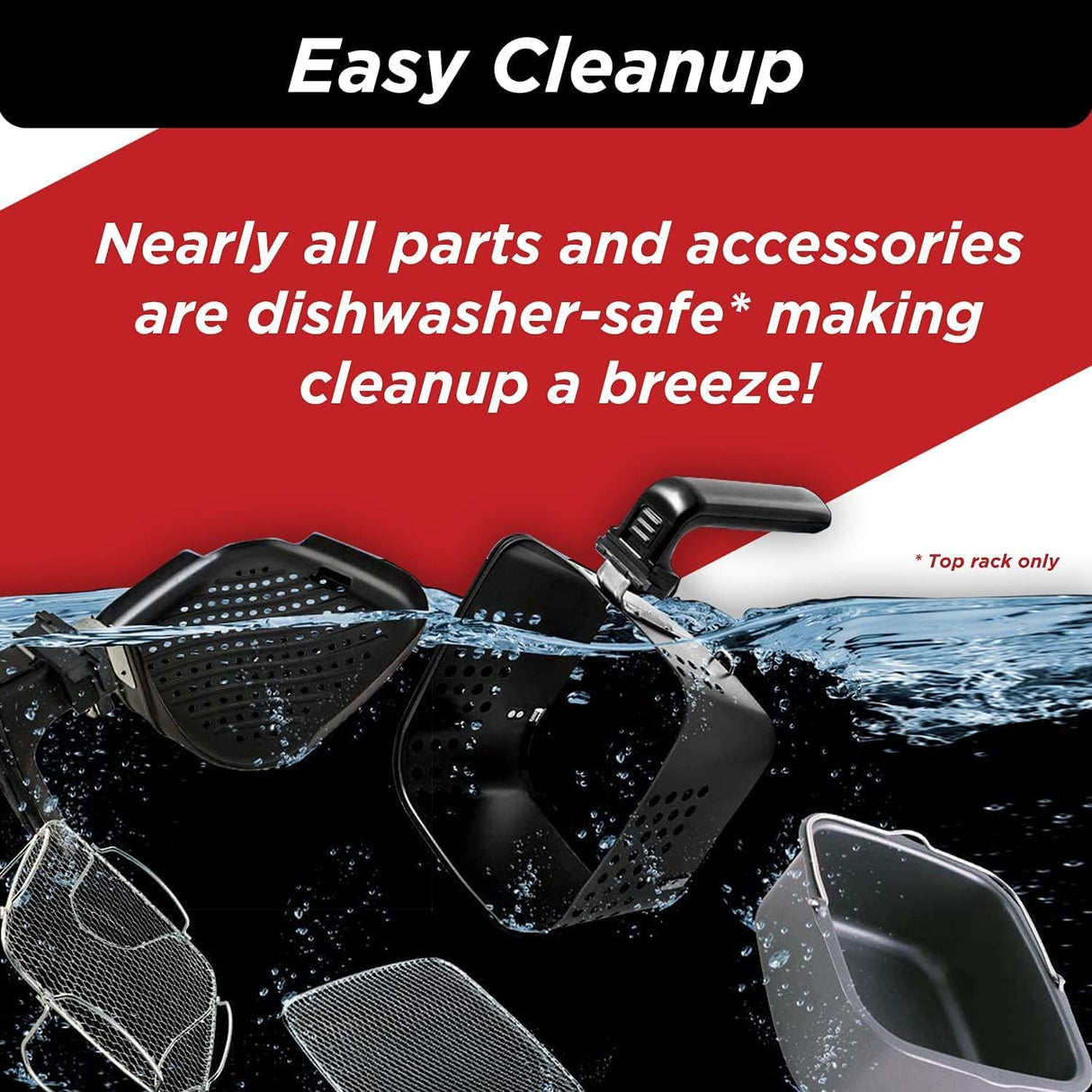 Freidora de aire Nuwave Brio 6 Qt, digital, con probe y accesorios.