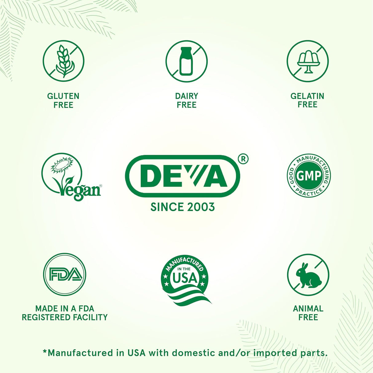 Deva Magnesio Glycinato Vegano 300mg con Minerales 90 tab