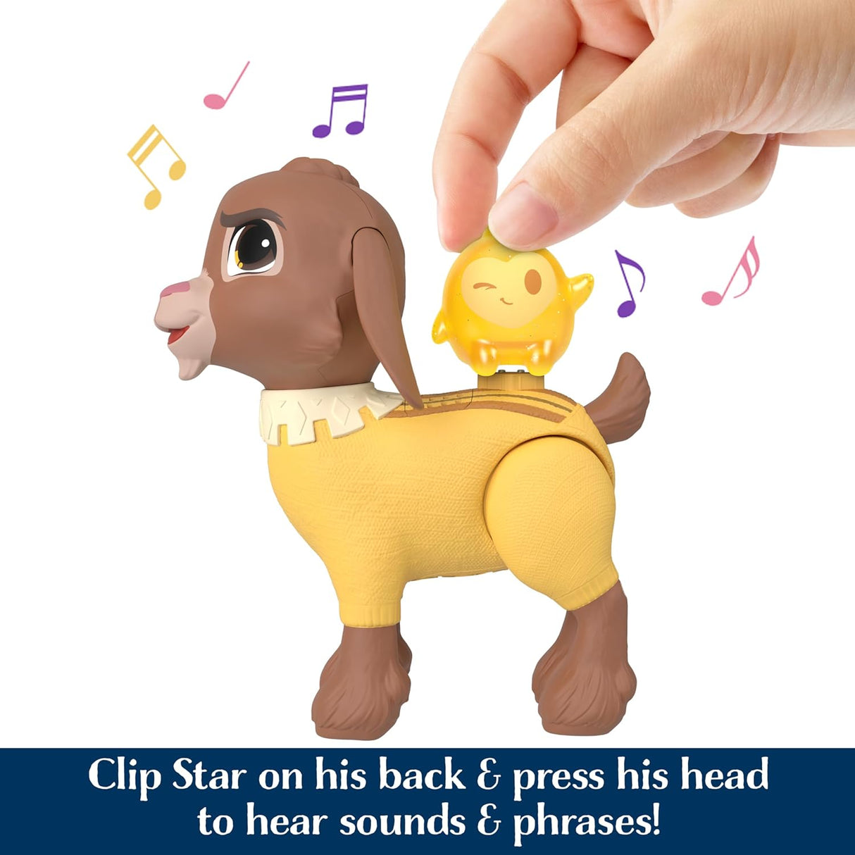 Muñeca Disney Wish Mattel, Valentino parlante, 10+ sonidos, flexible