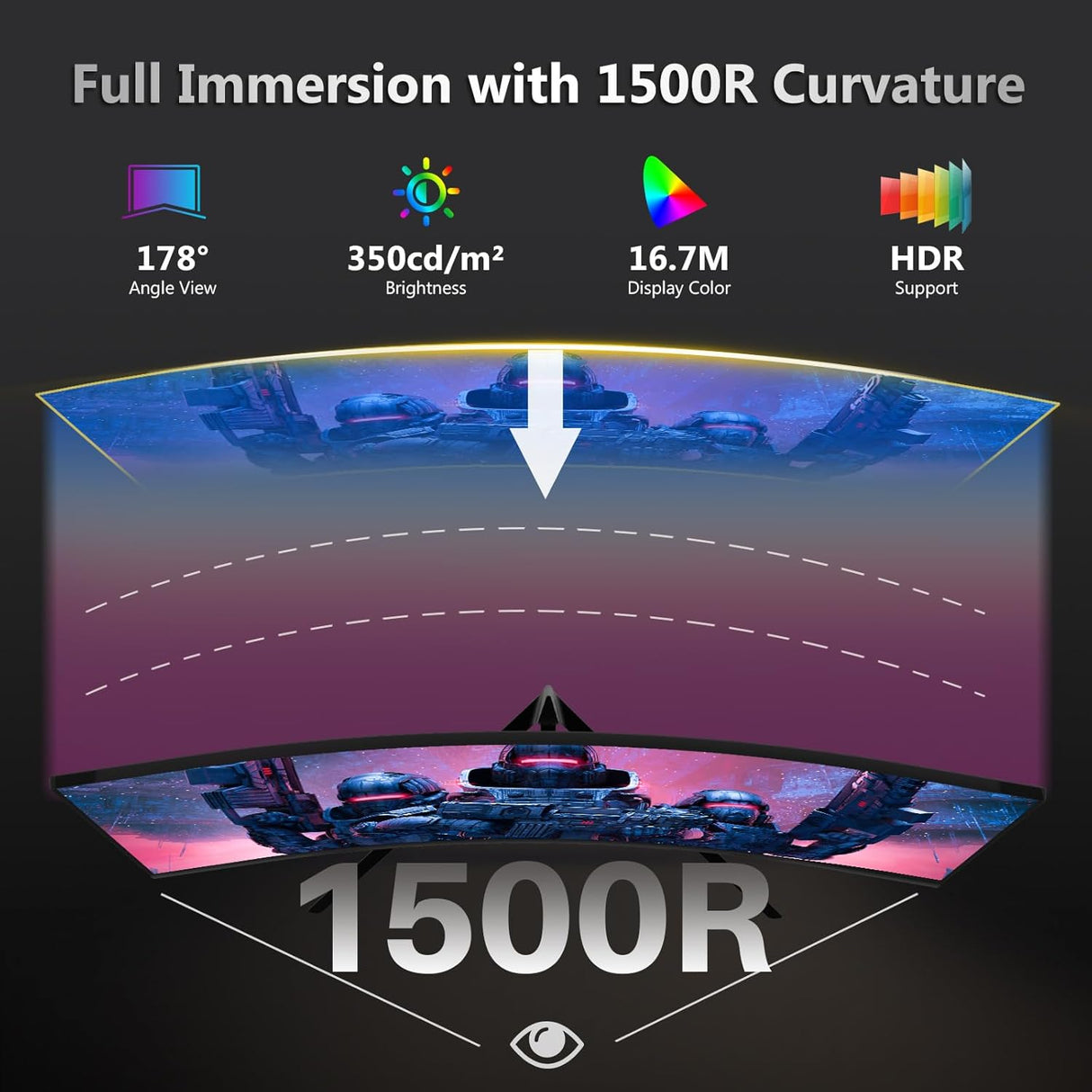 Monitor Curvo Gaming Z-Edge 27 240Hz 1ms UG27P Freesync